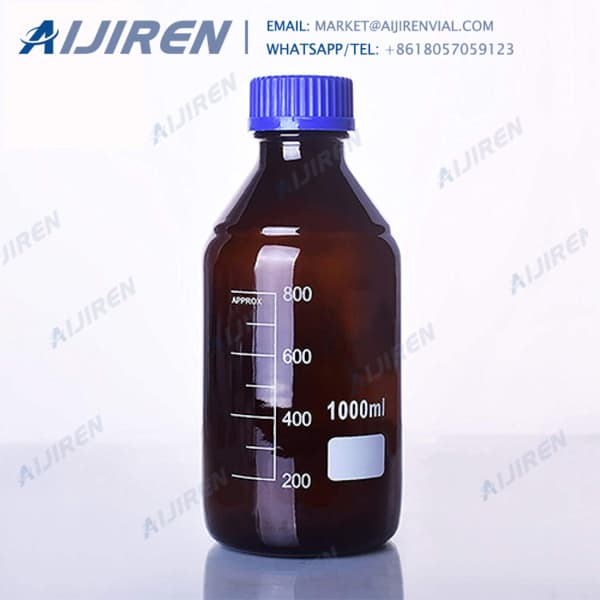 biochemistry laboratory uses chemical amber reagent bottle